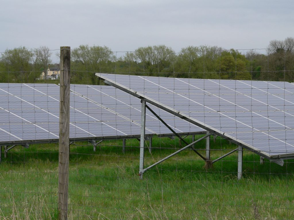 11 Solar panels in nearby solar farm April 2025